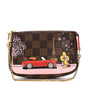 Damier Ebene 2019 Christmas Animation Mini Pochette Accessories Red