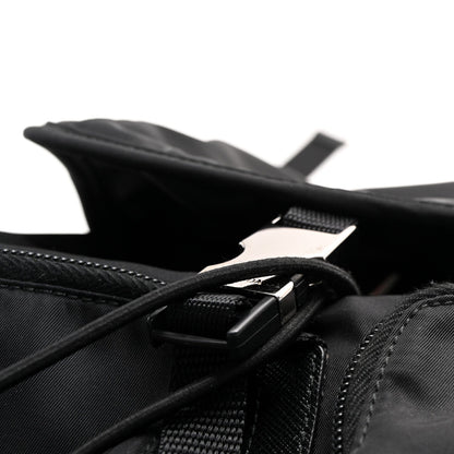 Tessuto Nylon Saffiano Vela Backpack Black