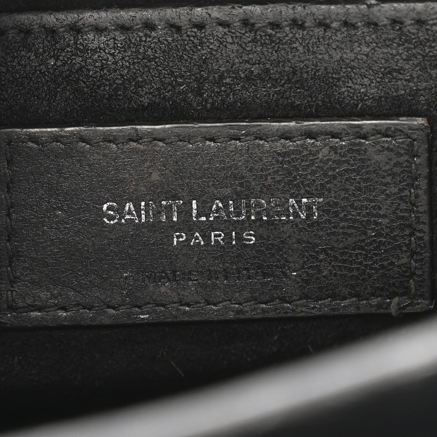 Calfskin Crocodile Embossed Medium Monogram Sunset Black
