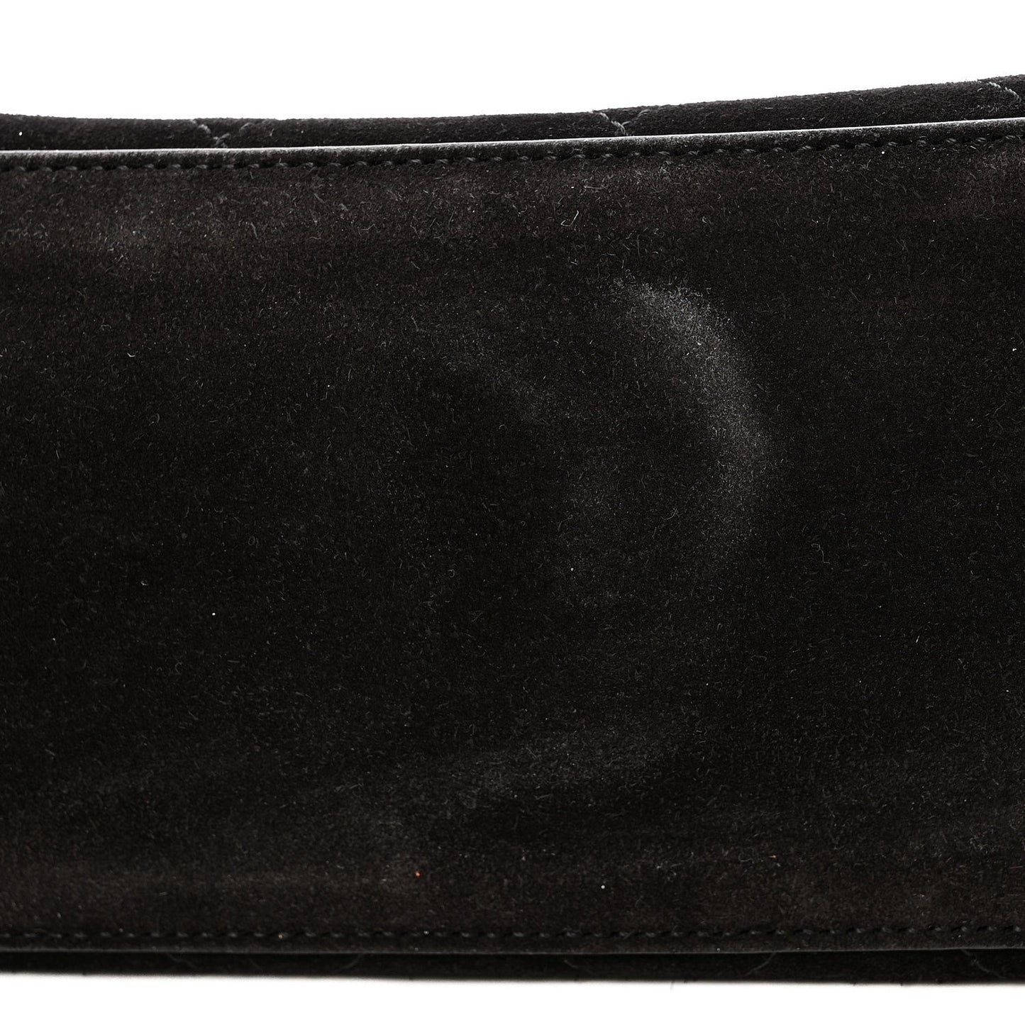 Suede Calfskin Small Souplissimo Maxi Flap Black