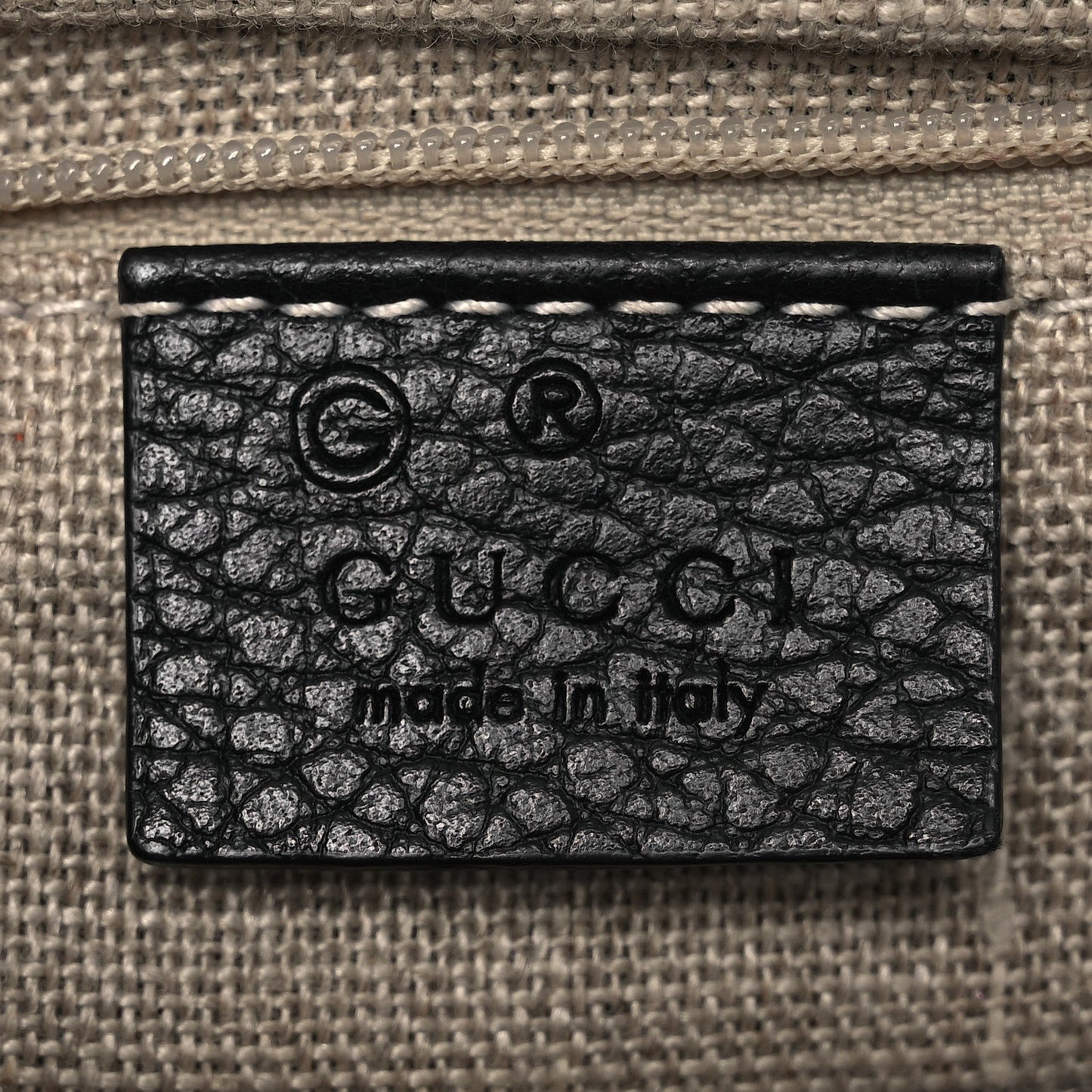 Dollar Calfskin Interlocking G Shoulder Bag Black