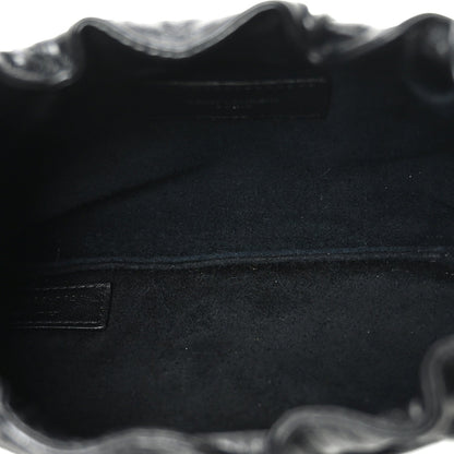 Calfskin Pac Ruched Hobo Black