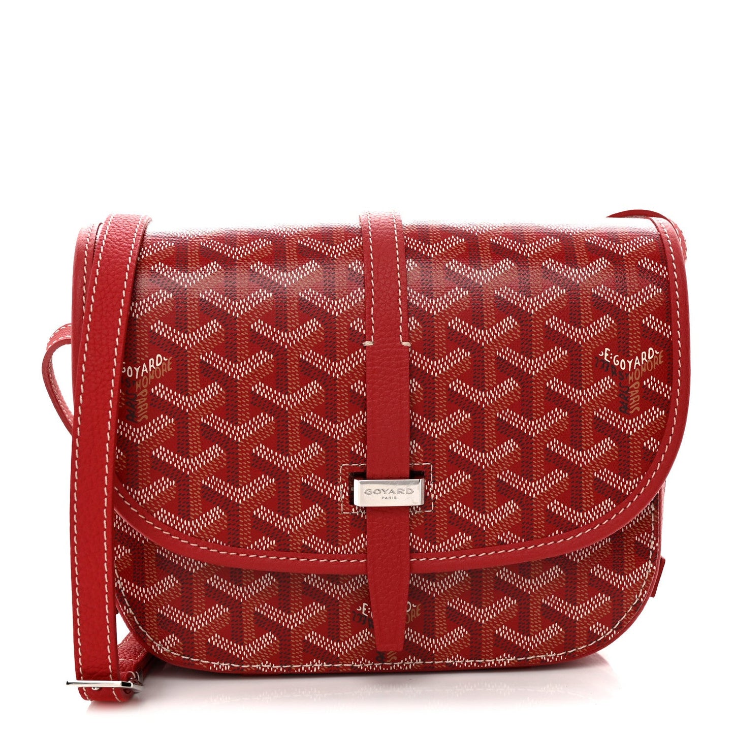 Goyardine Belvedere II PM Messenger Bag Red