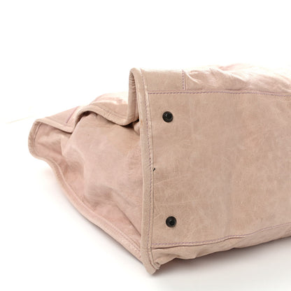 Agneau Classic Hardware Weekender Light Pink