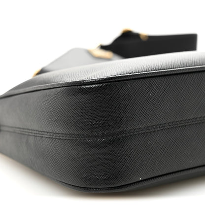 Saffiano Lux Re-Edition 2005 Shoulder Bag Black
