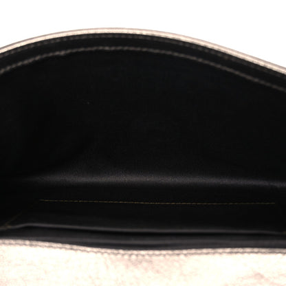 Metallic Calfskin Monogram Large Belle De Jour Clutch  Gold