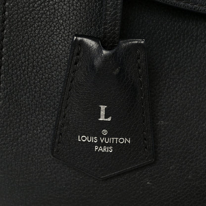 Soft Calfskin My Lockme Top Handle Black