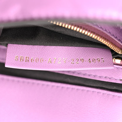 Nappa FF 1974 Embossed Baguette Agapanto