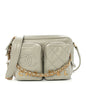 Calfskin Quilted Small Camera Case Grey