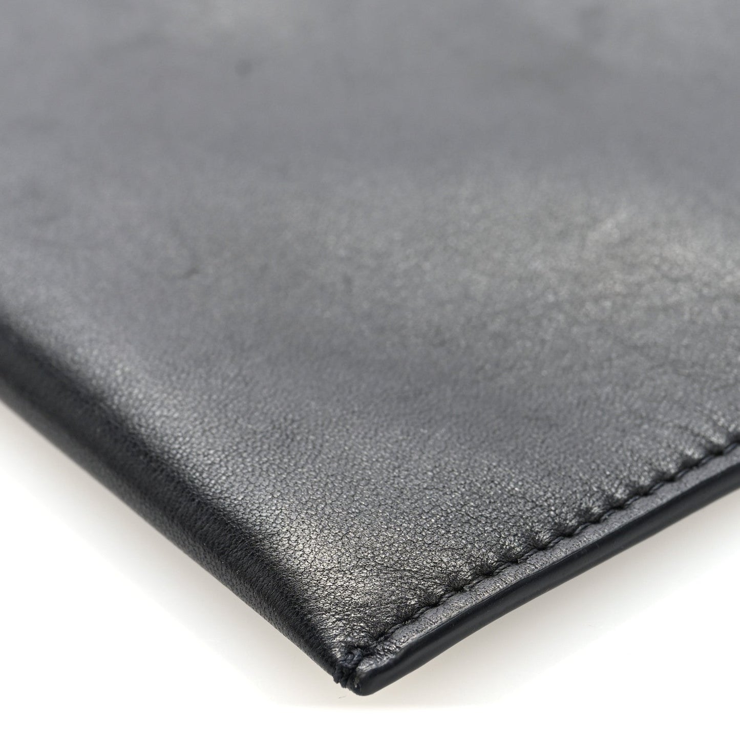 Vegetable Calfskin Medicine Pouch Black