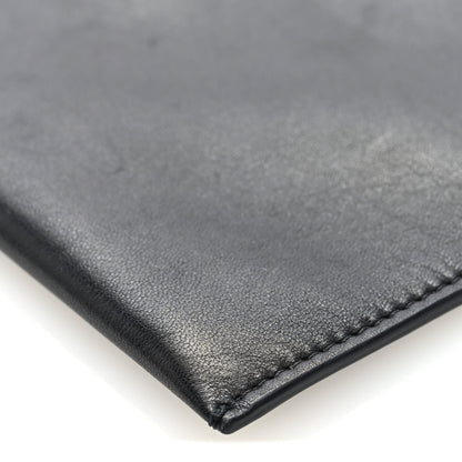 Vegetable Calfskin Medicine Pouch Black