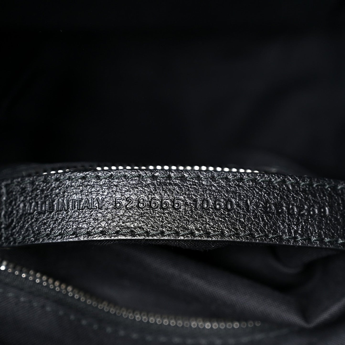 Calfskin Logo XXS Shopping Tote Black