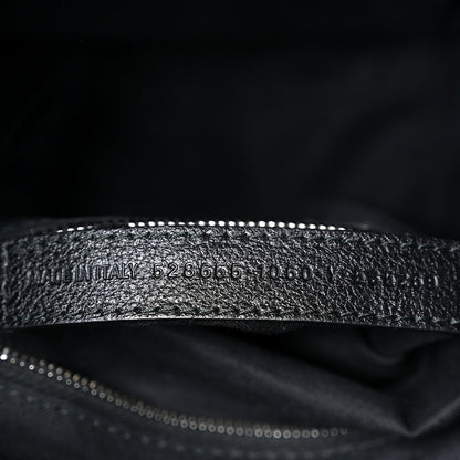 Calfskin Logo XXS Shopping Tote Black