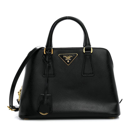 Saffiano Lux Small Promenade Tote Black