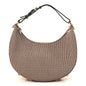 Wool Vitello Grace Small Houndstooth Small Fendigraphy Hobo Bag Beige Ebano