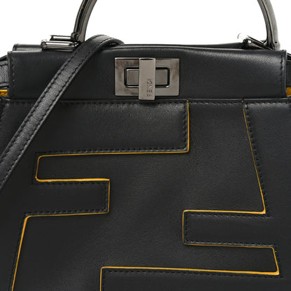 Nappa FF Mini Peekaboo Iconic Satchel Black Sunflower