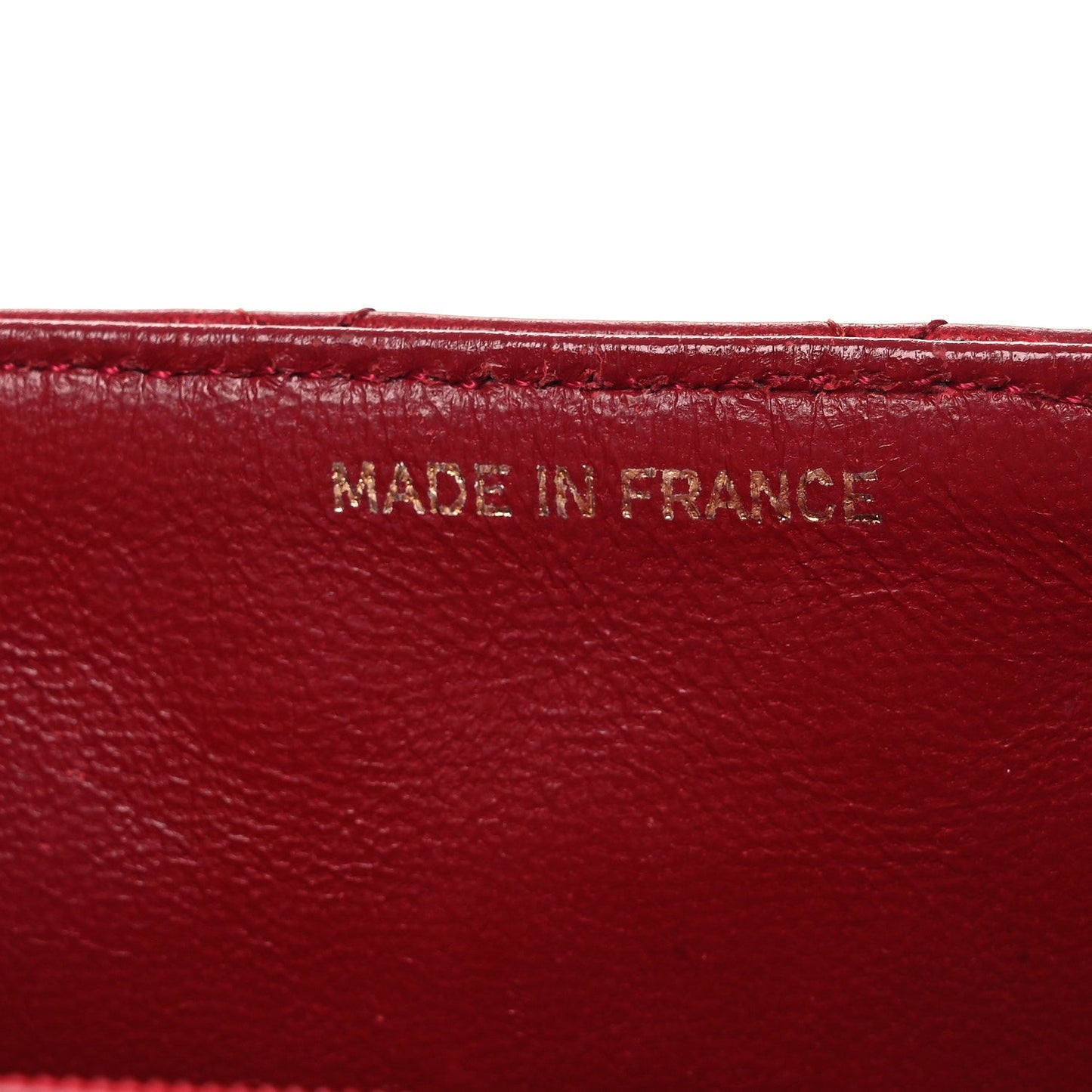 Lambskin Quilted Mini Square Flap Red