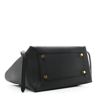 Grained Calfskin Mini Belt Bag Black