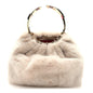 Mink Fur Clutch Pink