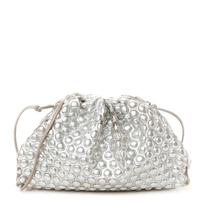 Metallic Fabric Bubble Wrap The Mini Pouch Silver
