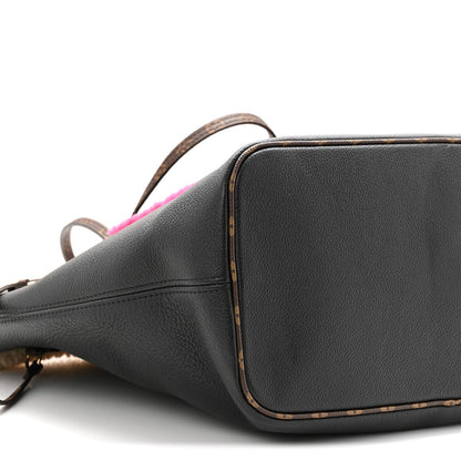 Calfskin Monogram Teddy Neverfull MM Black