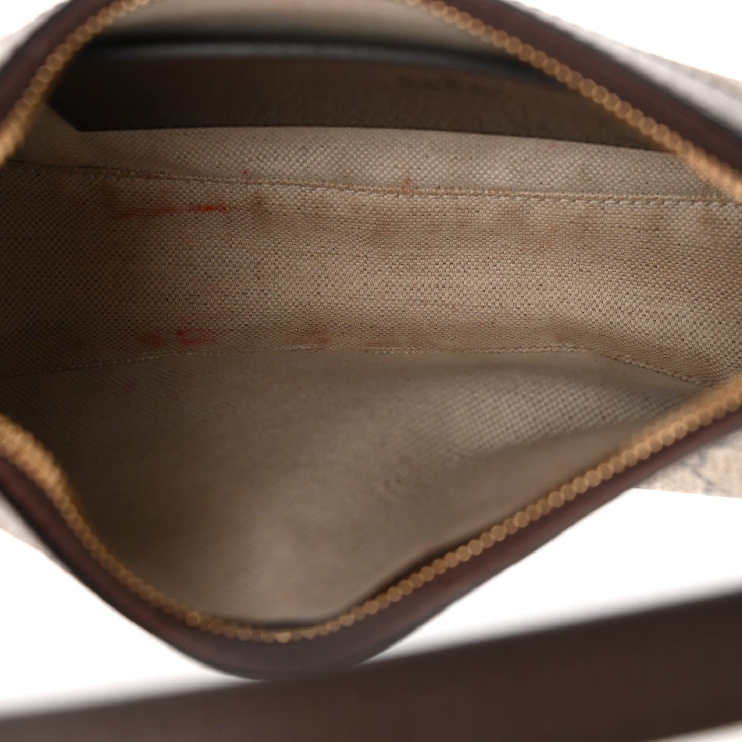 GG Supreme Monogram Textured Dollar Calfskin Small Ophidia Hobo Beige Ebony New Acero