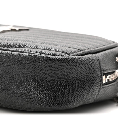 Grain De Poudre Matelasse Monogram Mini Lou Camera Bag Black