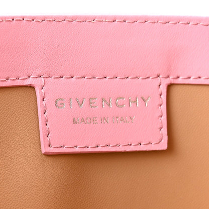 Box Calfskin Small Cut Out Shoulder Bag Pink