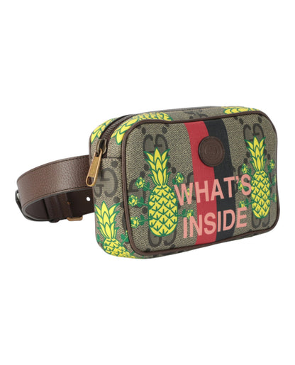 Gucci Unisex-Adult Pineapple GG Supreme Belt Bag