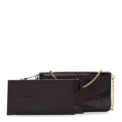 Vernis Pochette Felicie Chain Wallet Amarante
