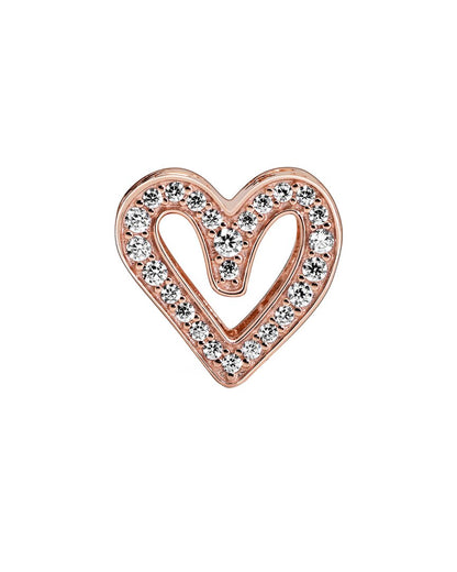 Pandora Moments 14K Rose Gold Plated Cz Charm