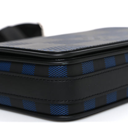 Damier Graphite 3D Studio Messenger Navy