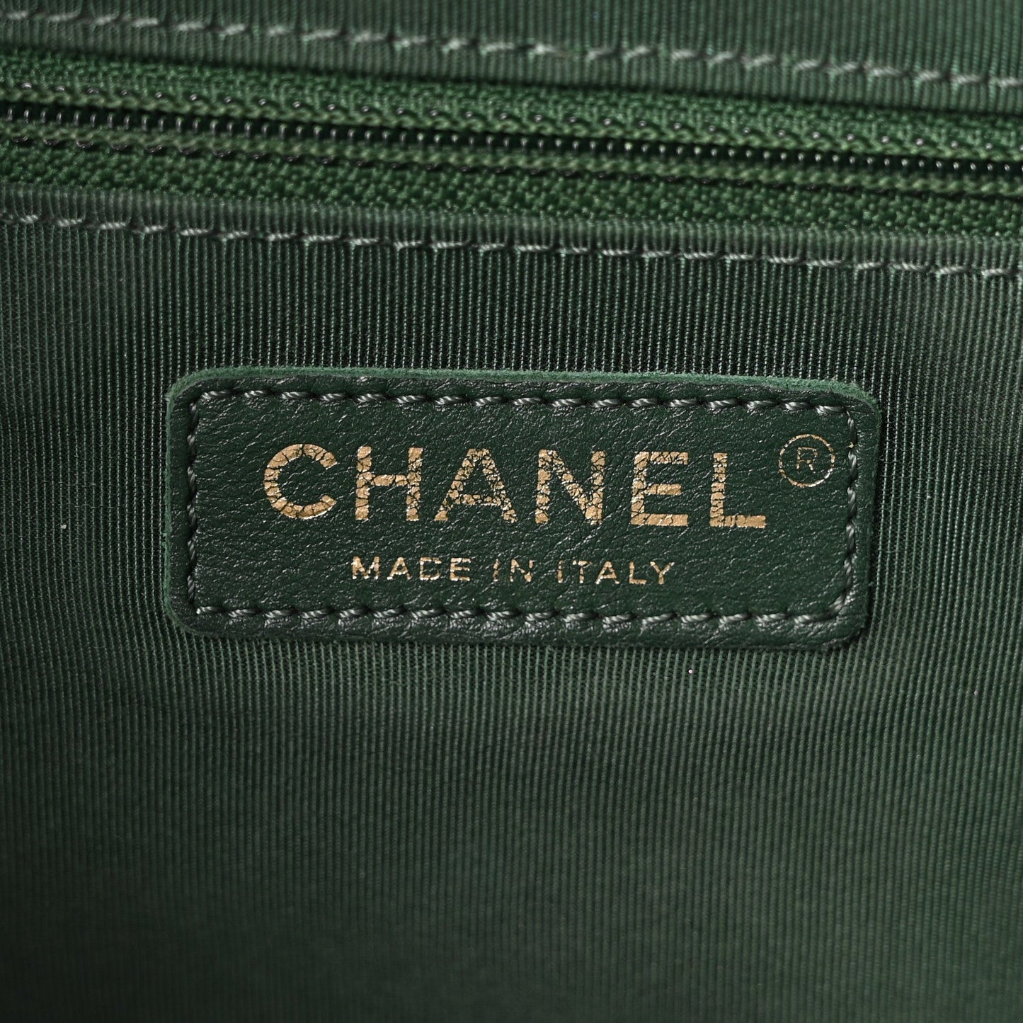 Calfskin Stitched Large Button Up Hobo Dark Green