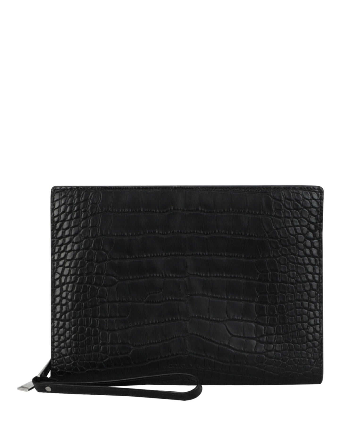 Bottega Veneta Mens Alligator Leather Clutch