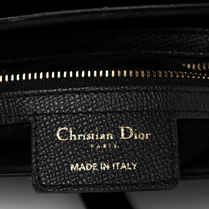 Grained Calfskin Saddle Bag Black