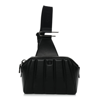 Lambskin Antigona U Padded Crossbody Bag Black