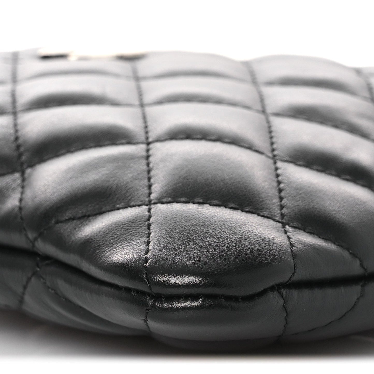 Lambskin Quilted Uniform Crossbody Bag Black