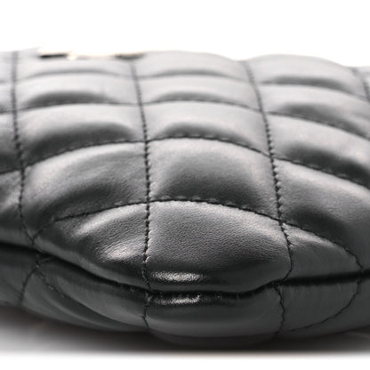 Lambskin Quilted Uniform Crossbody Bag Black