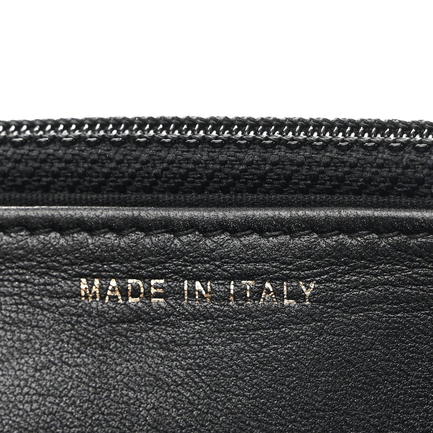 Glazed Calfskin Quilted Boy Wallet On Chain WOC Black