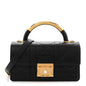 Calfskin Cannage Mini Ange Bag Black