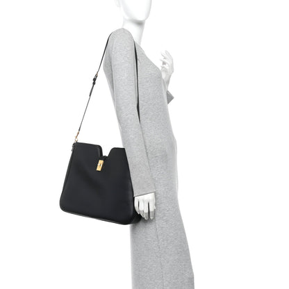 Smooth Calfskin Medium Camille 16 Soft Bag Black