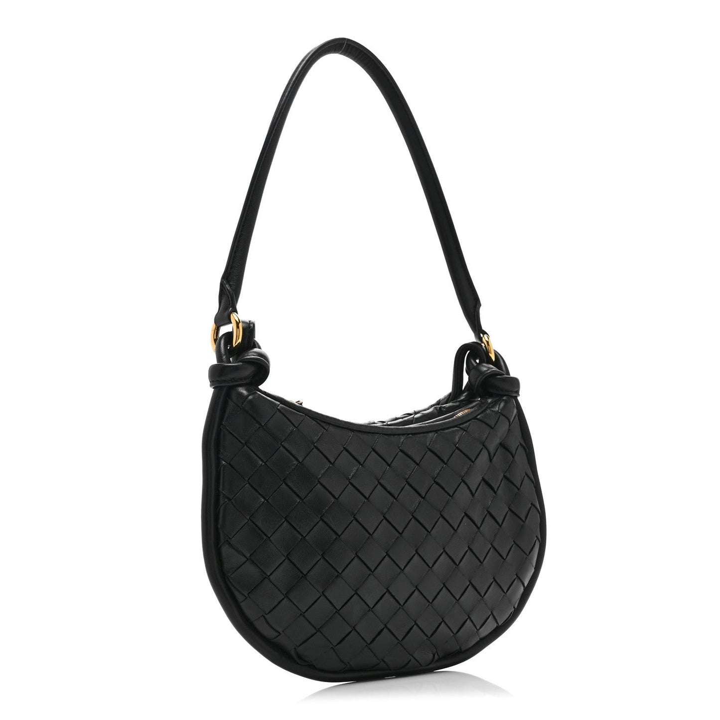 Nappa Intrecciato Small Gemelli Black