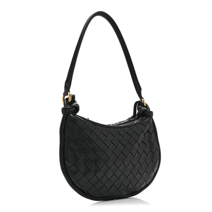 Nappa Intrecciato Small Gemelli Black