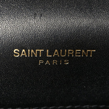 Smooth Calfskin Classic Monogram Kate Tassel Chain Wallet Black