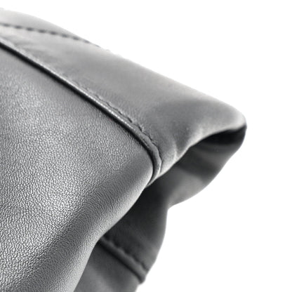 Lambskin Matelasse Monogram Medium Jamie 4.3 Pochon Black