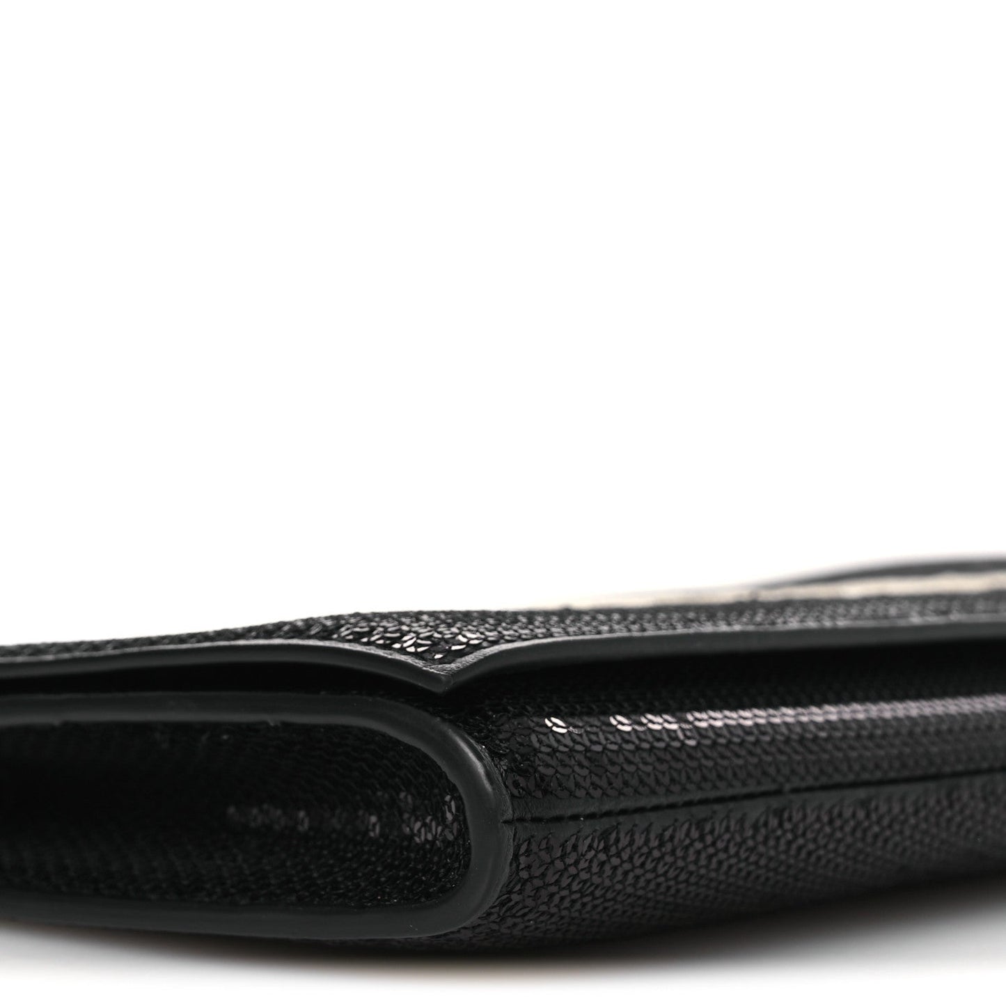 Sequin Asymetric Clutch  Black White