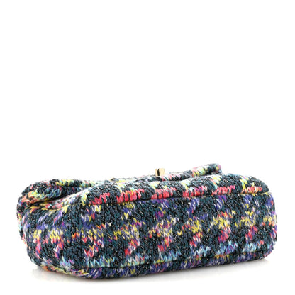 Knit Mini Rectangular Flap Multicolor