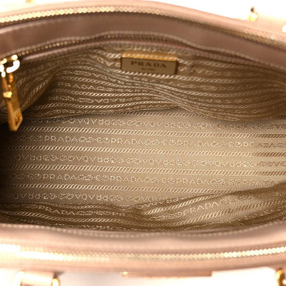 Saffiano Small Galleria Double Zip Tote Cammeo