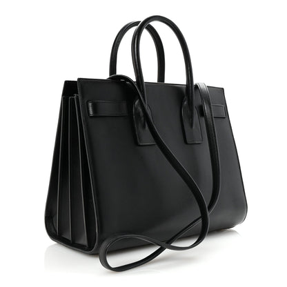 Calfskin Small Sac De Jour Black