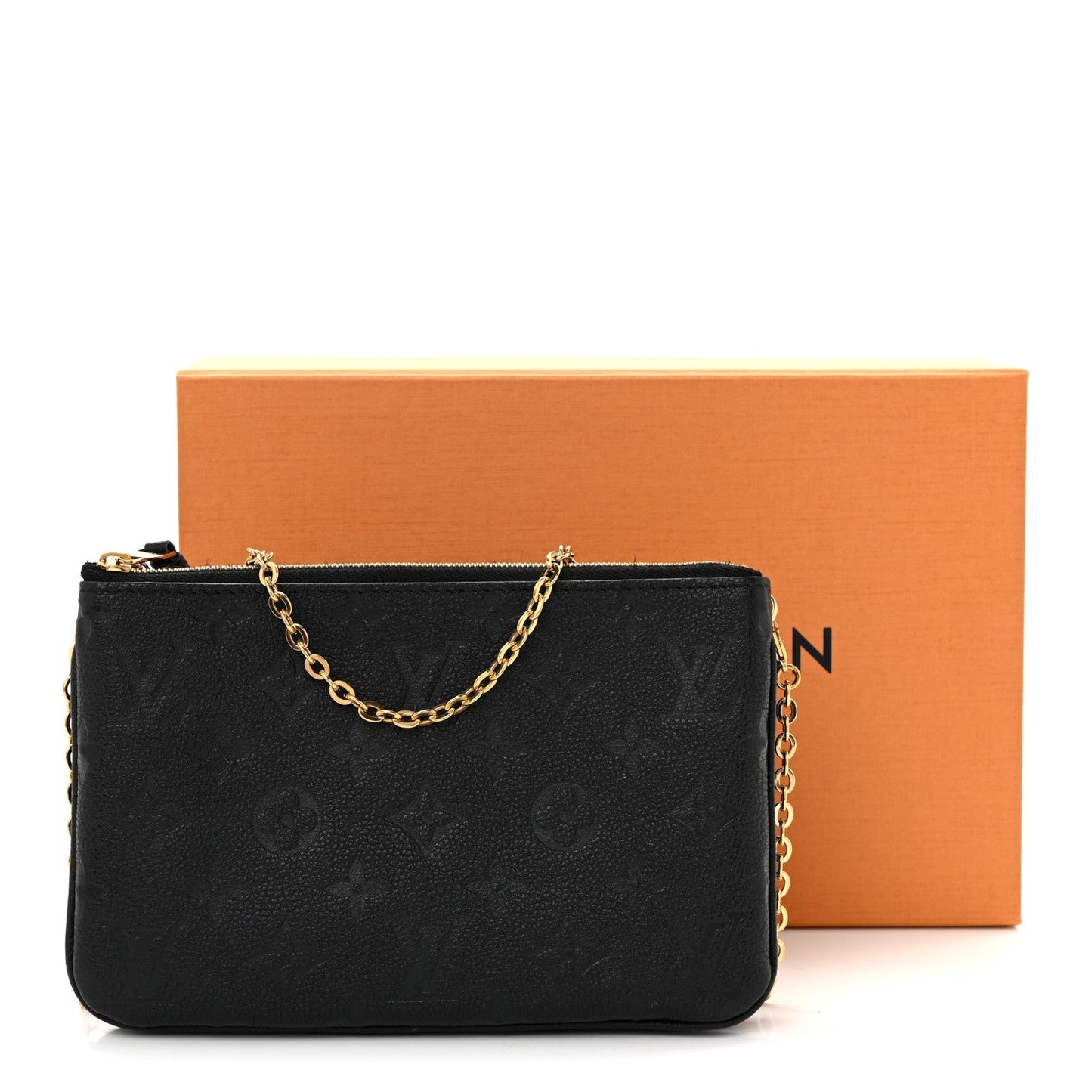 Empreinte Double Zip Pochette Black